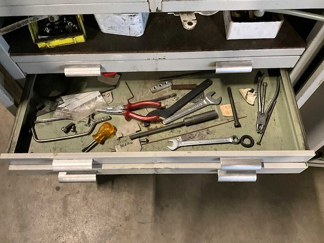 Widenhorn mobiele werkplaatskast met werkblad (2x) - afbeelding 8 van  10