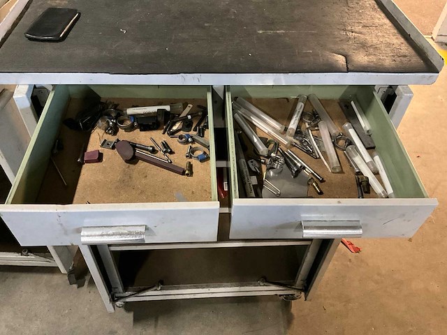 Widenhorn mobiele werkplaatskast met werkblad (2x) - afbeelding 10 van  10