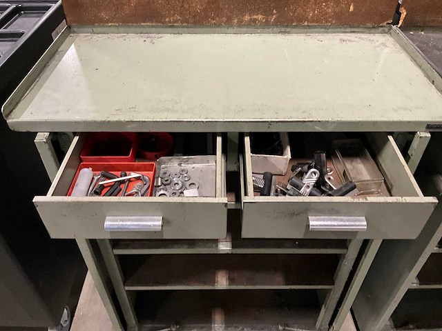 Widenhorn werkplaatskast met werkblad (2x) - afbeelding 2 van  4