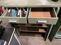 Widenhorn werkplaatskast met werkblad (2x) - afbeelding 1 van  5