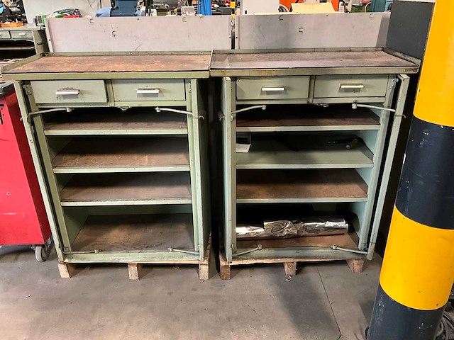 Widenhorn werkplaatskast met werkblad (2x) - afbeelding 2 van  3