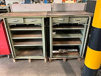 Widenhorn werkplaatskast met werkblad (2x) - afbeelding 2 van  3