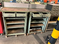 Widenhorn werkplaatskast met werkblad (2x) - afbeelding 3 van  3