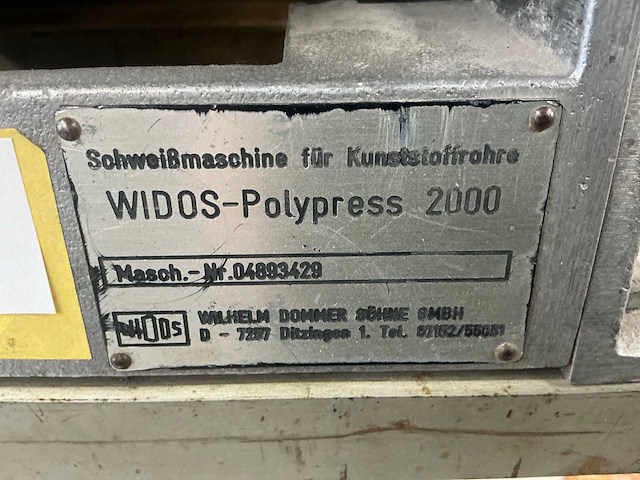 Widos polypress 2000 spiegellasmachine - afbeelding 9 van  13