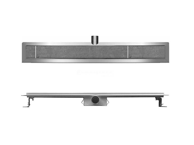 Wiebaden - douchegoot 60 cm met flens en tegelrooster - afbeelding 7 van  8