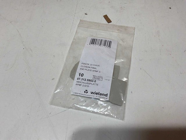 Wieland 07.312.5953.0 afsluitplaat apmf 2,5/15 (350x) - afbeelding 2 van  5