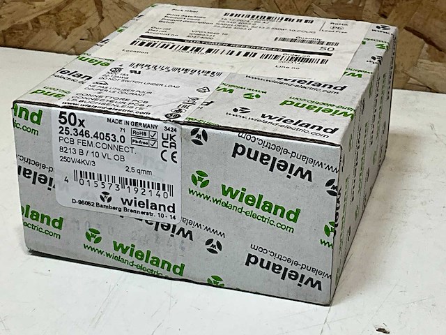 Wieland 25.346.4053.0 kabeldeel 10 polig female 2.5mm2 (50x) - afbeelding 1 van  1