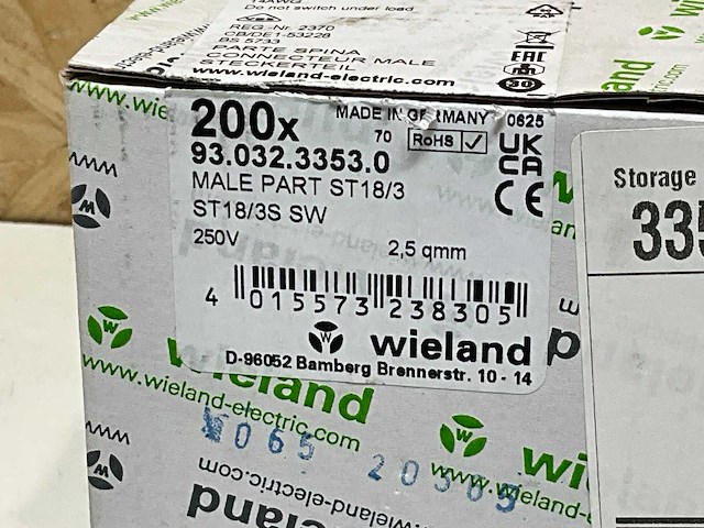 Wieland stekkers male (200x) - afbeelding 6 van  7