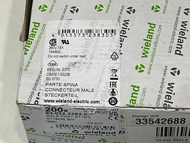 Wieland stekkers male (200x) - afbeelding 7 van  7