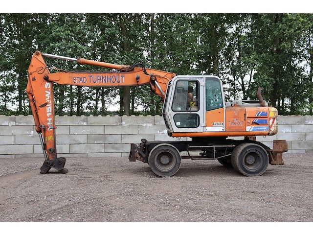 Wielgraafmachine fiat hitachi 595-a diesel 87kw 1996 - afbeelding 1 van  1