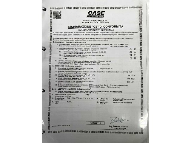 Wiellader case 1021g 2019 9397hours - afbeelding 12 van  20