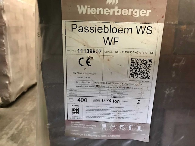 Wienerberger - passiebloem ws wf - metselstenen - metselstenen wienerberger (4x) - afbeelding 2 van  5