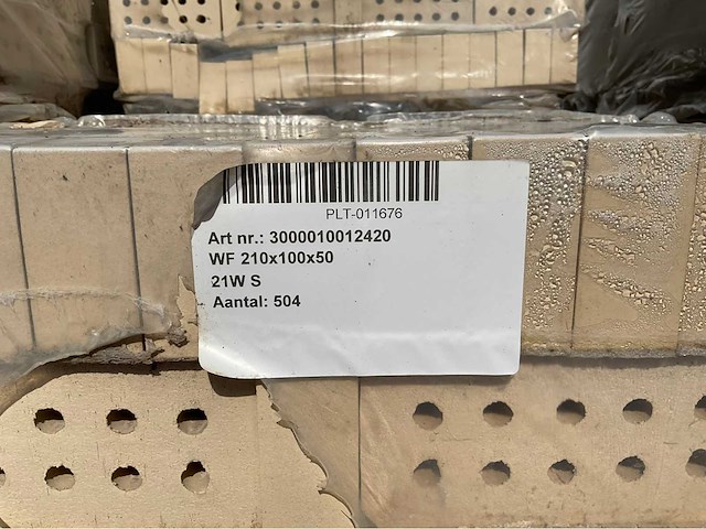 Wienerberger - strengpers - strengpers bakstenen - stones & bricks (43500x) - afbeelding 1 van  8