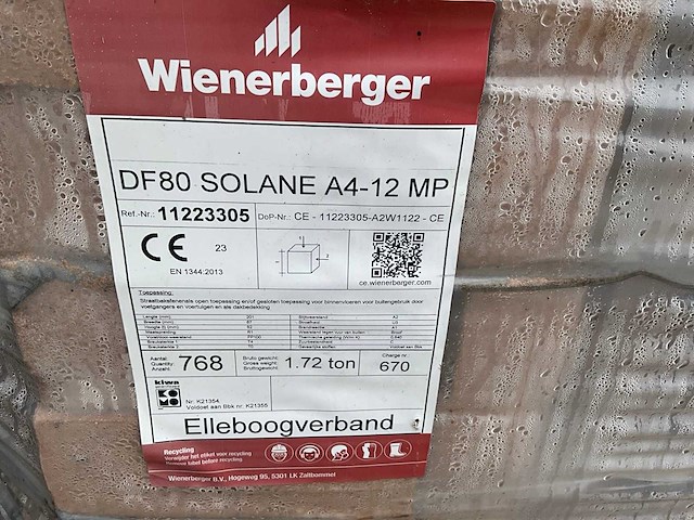 Wiensberger df80 solane a4-12mp straatbaksteen (circa 15m2) - afbeelding 4 van  6