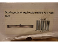Wiesbaden - flens uitneembaar sifon - tegel rooster - douchegoot flens met uitneembaar sifon tegel rooster - afbeelding 7 van  9