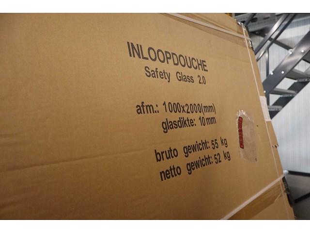Wiesbaden - graffic - inloopdouche / vaste douchewand - afbeelding 3 van  4