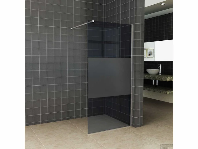 Wiesbaden - slim - douchewand 200 x 100 cm - afbeelding 1 van  4