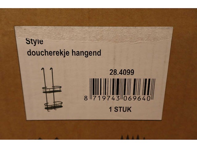 Wiesbaden - style - doucherek / ophangrekje voor douchewand - afbeelding 3 van  3