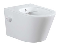 Wiesbaden - vesta - bidet toilet - bidet wc hangend met geïntegreerde kraan warm koud randloos - afbeelding 1 van  8