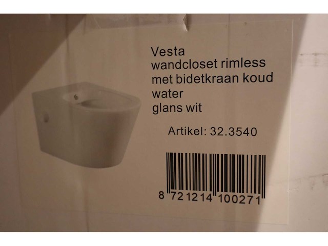 Wiesbaden - vesta - showmodel - hangtoilet - afbeelding 5 van  5