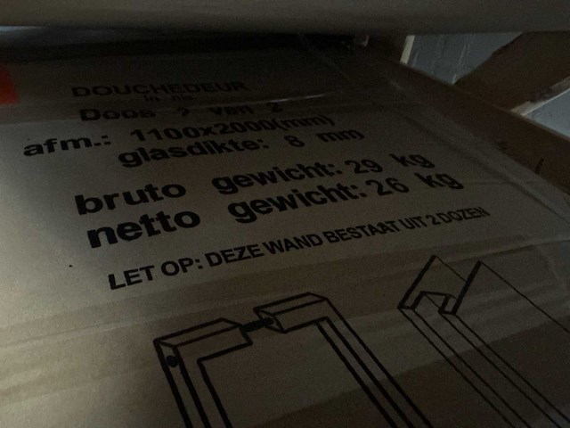 Wiesbaden 110x200cm douchedeur - afbeelding 3 van  3