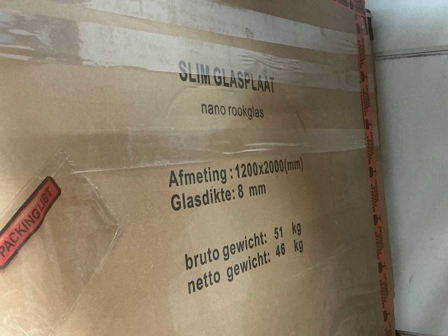 Wiesbaden 20.3483 slim glasplaat 120cm rookglas - afbeelding 4 van  5