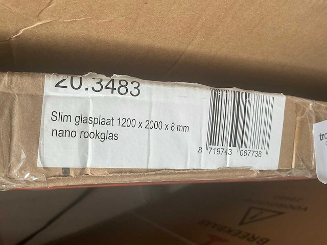 Wiesbaden 20.3483 slim glasplaat 120cm rookglas - afbeelding 5 van  5