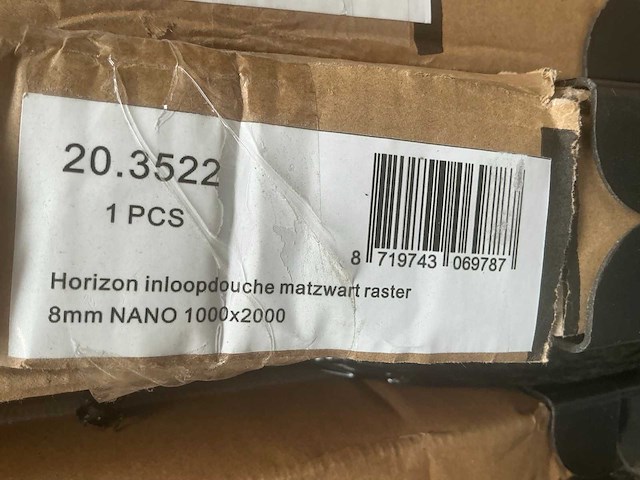 Wiesbaden 20.3522 inloopdouche matzwart 100cm - afbeelding 4 van  4