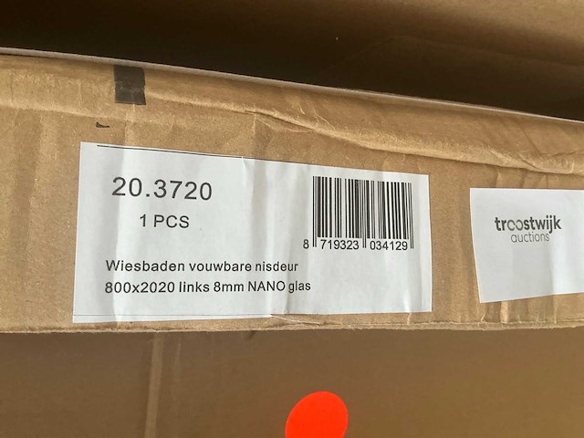 Wiesbaden 20.3720 vouwbare douche nisdeur 80cm - afbeelding 2 van  3