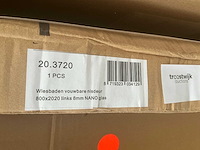 Wiesbaden 20.3720 vouwbare douche nisdeur 80cm - afbeelding 2 van  3