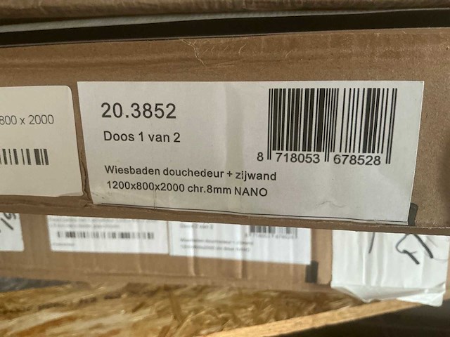 Wiesbaden 20.3825 douchedeur met zijwand - afbeelding 4 van  5