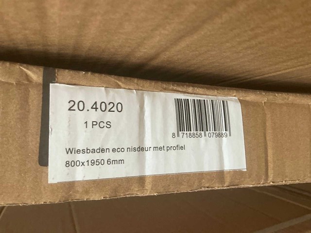 Wiesbaden 20.4020 eco douche nisdeur 80cm - afbeelding 2 van  3