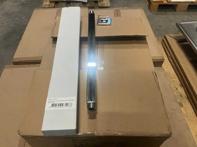 Wiesbaden 29.3872 luxe douchearm 40cm chrome (100x) - afbeelding 2 van  3