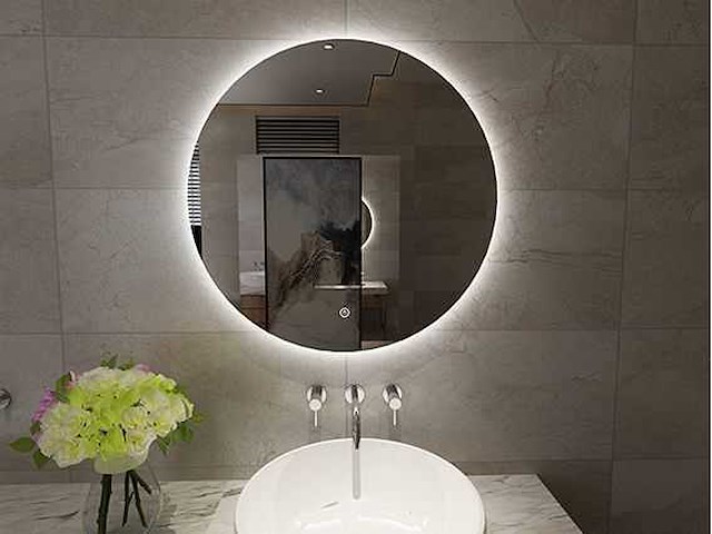 Wiesbaden 38.4401 giro badkamer spiegel rond 80cm - afbeelding 1 van  4