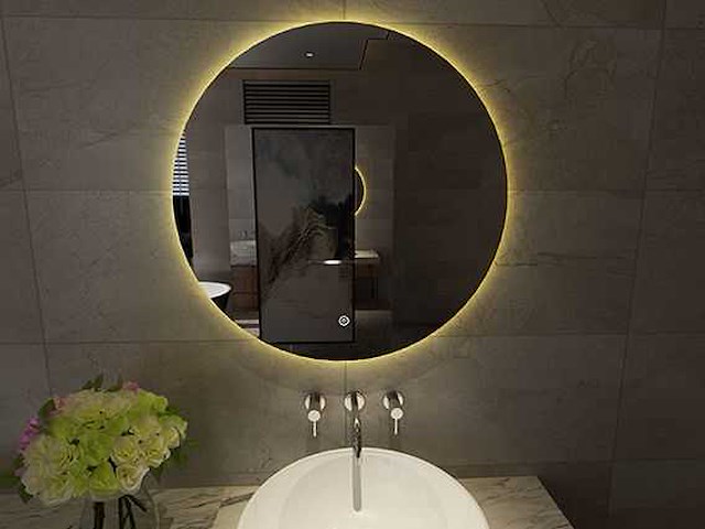 Wiesbaden 38.4401 giro badkamer spiegel rond 80cm - afbeelding 2 van  4