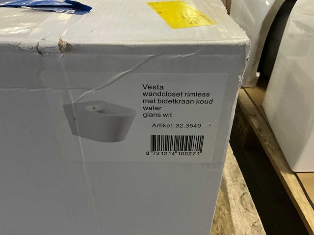 Wiesbaden bidesta rimless met bidetkraan wandcloset - afbeelding 2 van  2