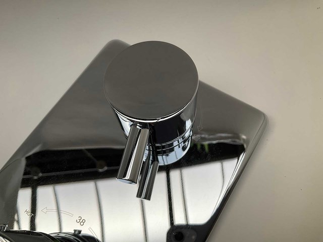 Wiesbaden caral inbouwthermostaat douche chroom afbouwdeel - afbeelding 6 van  8