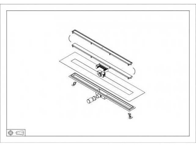 Wiesbaden douchegoot (60x7 cm) - afbeelding 1 van  3