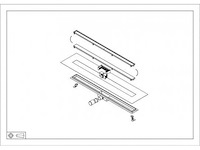 Wiesbaden douchegoot (70x7 cm) - afbeelding 1 van  3
