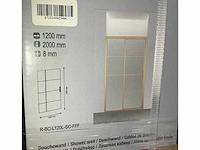 Wiesbaden douchewand 120cm - afbeelding 2 van  3