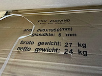 Wiesbaden eco cerra 80cm zijwand voor nisdeur - afbeelding 3 van  3