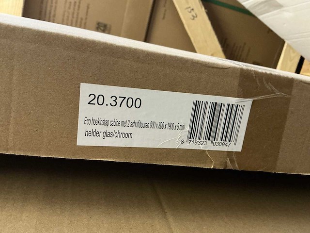 Wiesbaden eco hoekinstap 80x80cm douchecabine - afbeelding 2 van  3