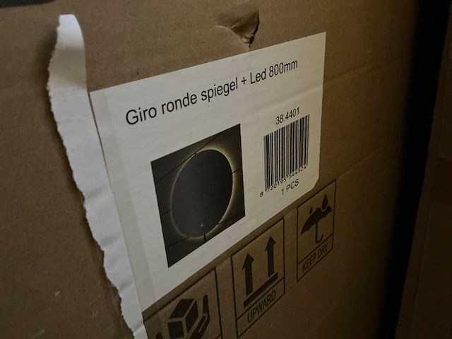 Wiesbaden giro rond spiegel met led 80cm - afbeelding 2 van  4