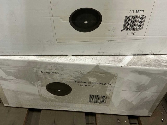 Wiesbaden hardstenen 40x12cm opzet wastafel (4x) - afbeelding 4 van  4