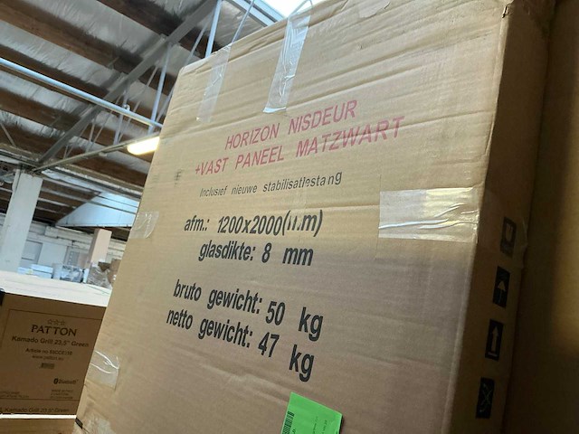 Wiesbaden horizon 120x200cm nisdeur met vast paneel - afbeelding 2 van  4