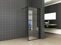 Wiesbaden horizon 20.3522 inloopdouche matzwart raster 100cm - afbeelding 1 van  4