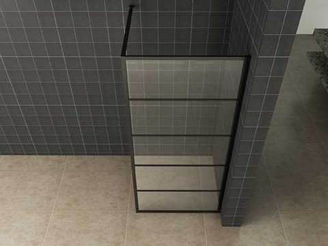Wiesbaden horizon 20.3522 inloopdouche matzwart raster 100cm - afbeelding 2 van  4