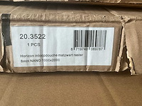 Wiesbaden horizon 20.3522 inloopdouche matzwart raster 100cm - afbeelding 4 van  4