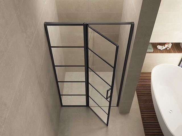 Wiesbaden horizon douche nisdeur 90cm - afbeelding 2 van  5