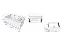 Wiesbaden julia - kraangat rechts - solid surface fontein - afbeelding 3 van  4
